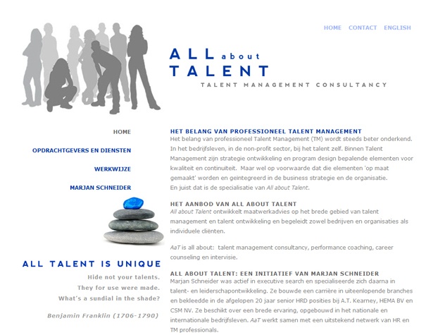 Homepage All about talent