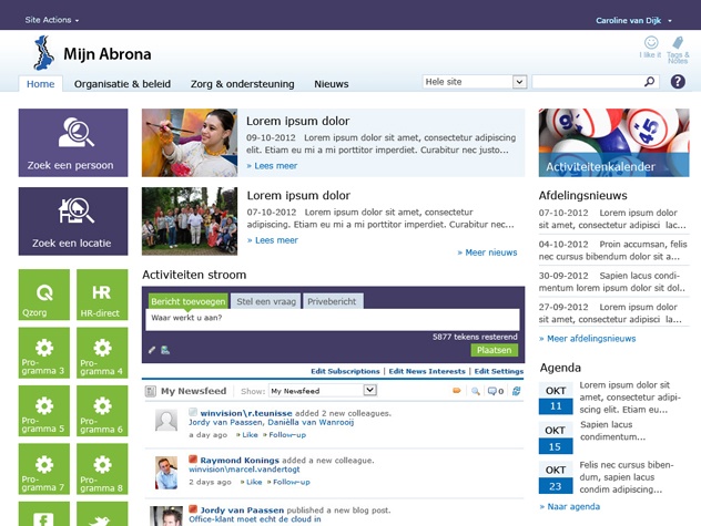 Abrona homepage