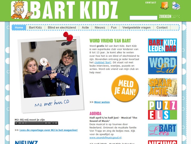 Homepage Bart Kidz