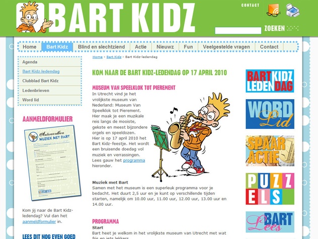 Pagina ledendag  Bart Kidz