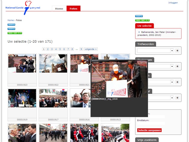 Mouse over beeldbank 4 en 5 mei