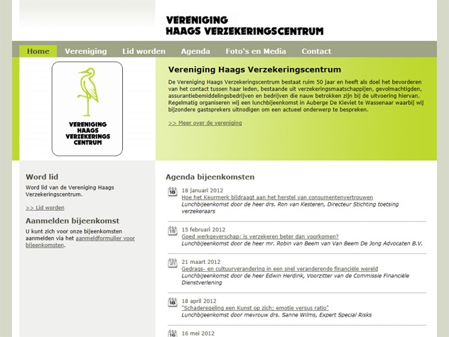 Haags verzekeringscentrum homepage