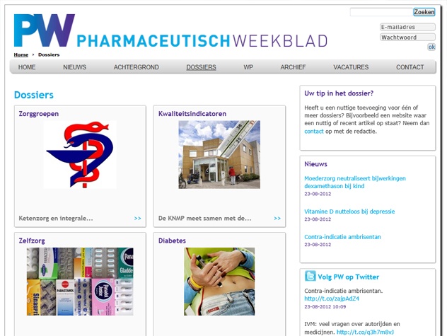 Dossiers PW | Pharmaceutisch Weekblad