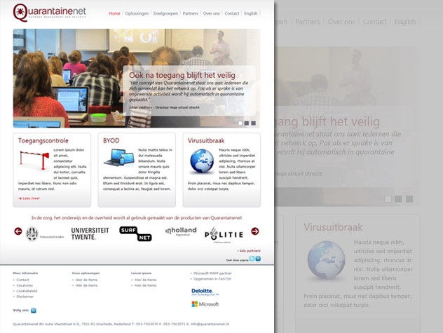 Quarantainenet homepage