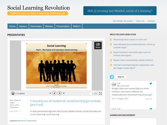 Social learning revolution presentaties