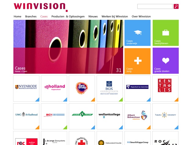 Overzicht cases Winvision