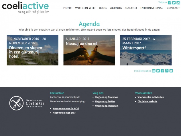 Coeliactive Agenda