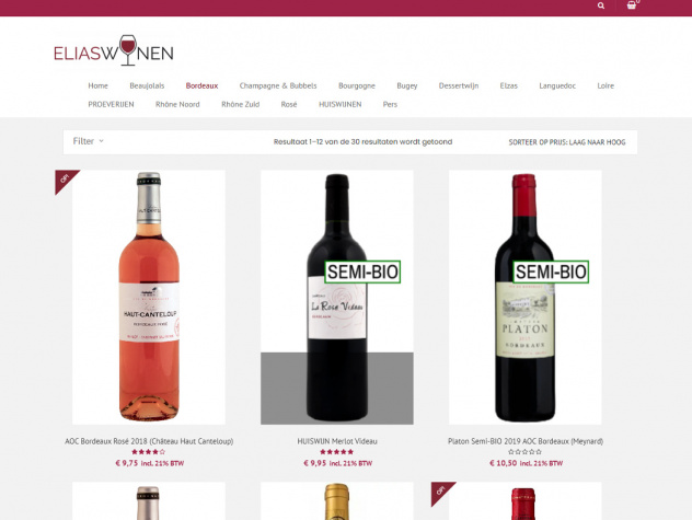 Elias wijnen webwinkel Bordeaux