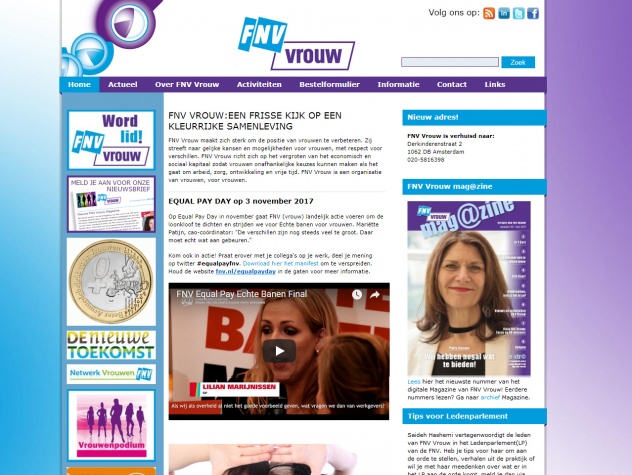 Homepage FNV Vrouw