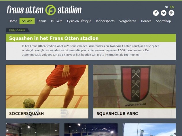 Frans Otten stadion squash