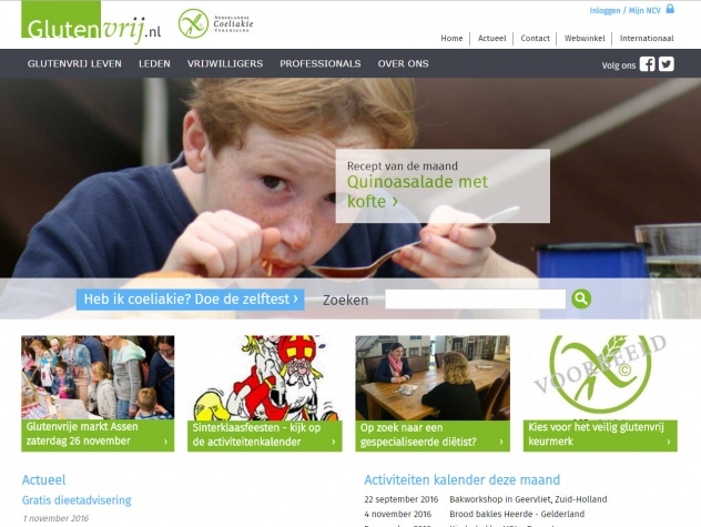 Glutenvrij Homepage