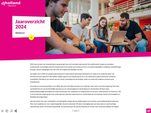 Cover Inholland Ezine jaaroverzicht 2024