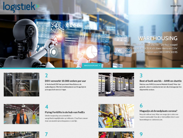 Cover online magazine Logistiek Smart Warehousing