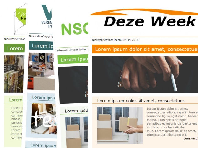 Nieuwsbrief in vier varianten