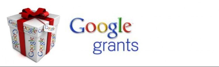 Google grants logo en kadoverpakking
