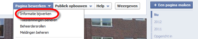 facebook informatie bewerken