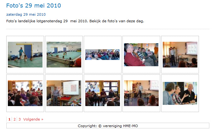 Voorbeeld van een fotoalbum op hmemo.nl