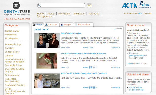 DentalTube: The professional dental community