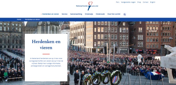 Nieuwe website ‘Nationaal Comité 4 en 5 mei’ live